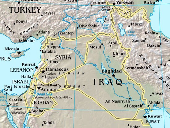 modern mesopotamia map