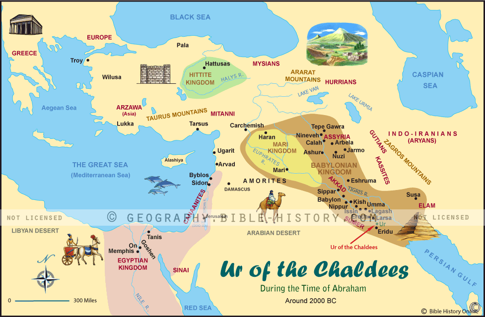 Map of the Ur of Chaldees